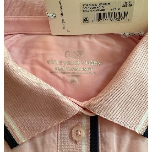 Vineyard Vines Flamingo Pink Polo Shirt - Picture 2 of 6